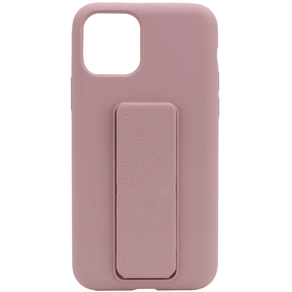 Чехол Silicone Case Hand Holder для Apple iPhone 11 Pro (5.8") (Розовый / Pink Sand)