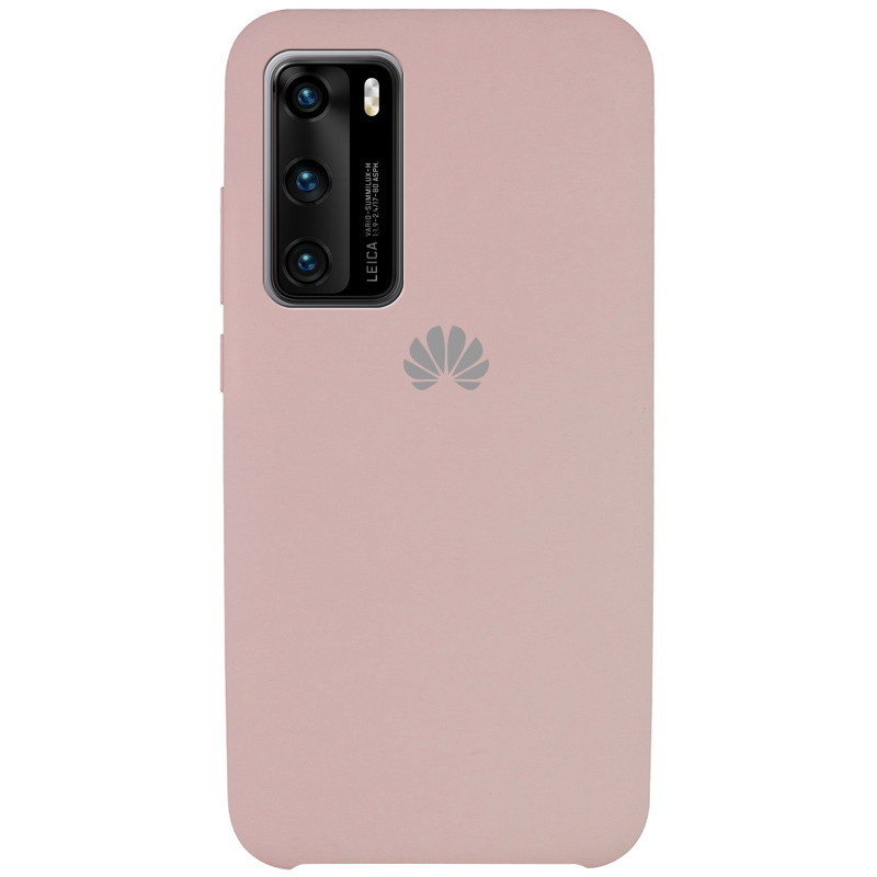 Чехол Silicone Cover (AAA) для Huawei P40 (Розовый / Pink Sand)