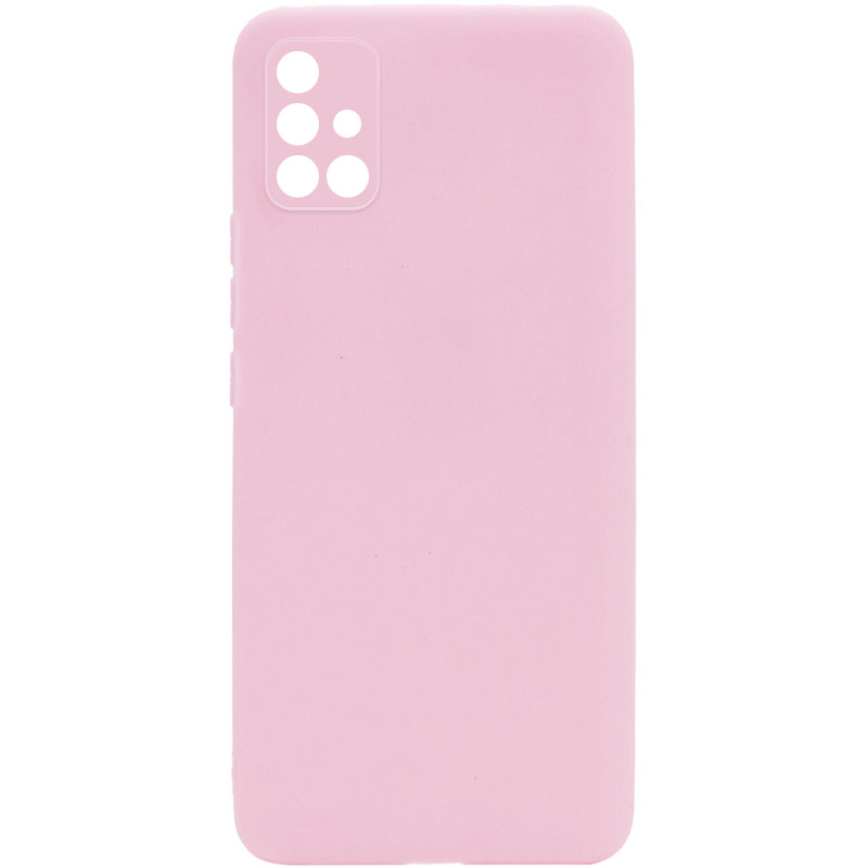Силиконовый чехол Candy Full Camera для Samsung Galaxy A51 (Розовый / Pink Sand)