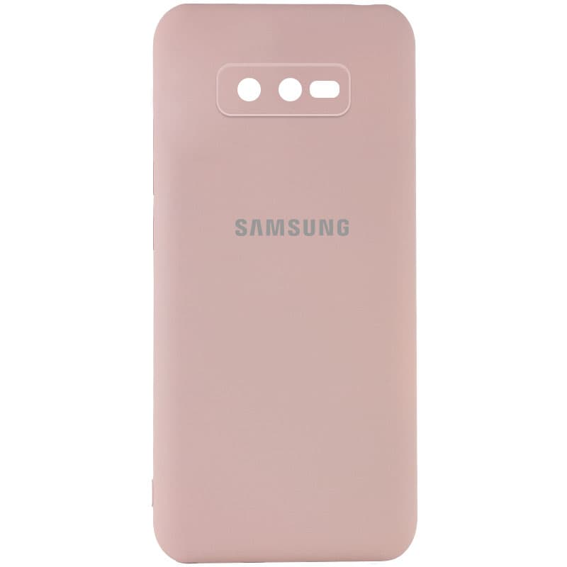 Чехол Silicone Cover My Color Full Camera (A) для Samsung Galaxy S10e (Розовый / Pink Sand)