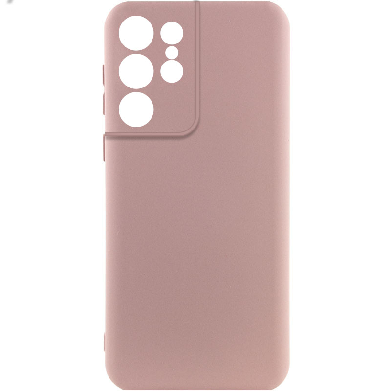 Чехол Silicone Cover Lakshmi Full Camera (AA) для Samsung Galaxy S21 Ultra (Розовый / Pink Sand)