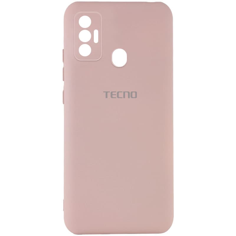 Чехол Silicone Cover My Color Full Camera (A) для TECNO Spark 7 (Розовый / Pink Sand)