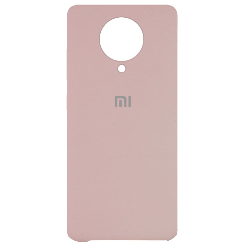 Чехол Silicone Cover (AAA) для  Xiaomi Poco F2 Pro (Розовый / Pink Sand)