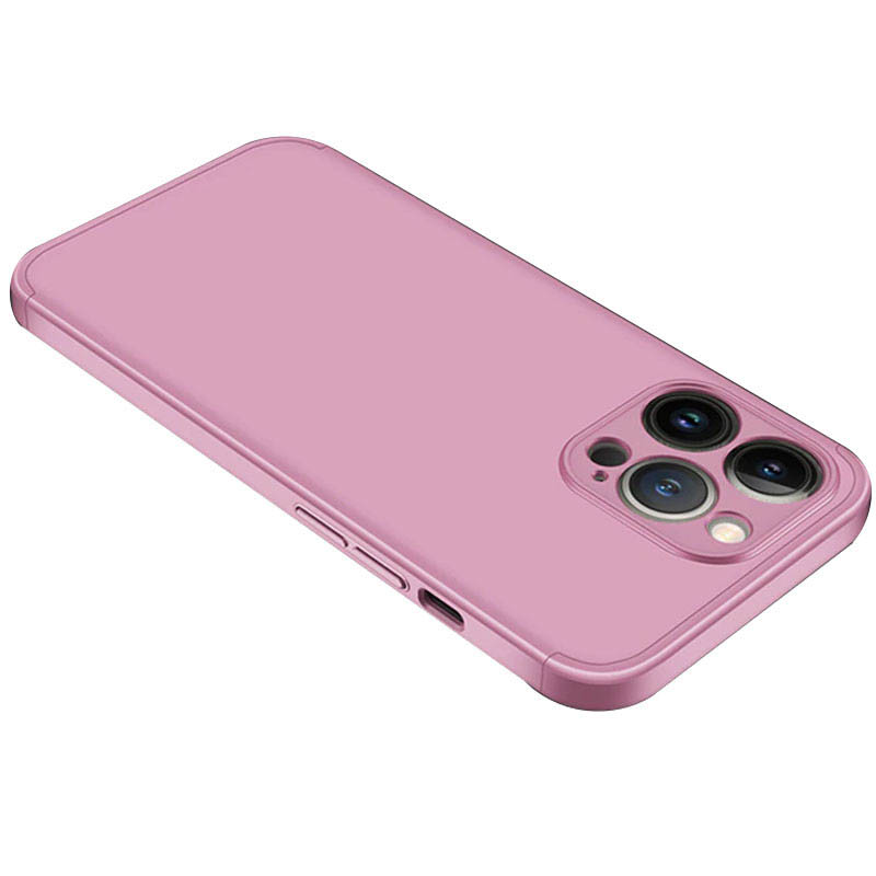Пластиковая накладка GKK LikGus 360 градусов (opp) для Apple iPhone 13 Pro (6.1") (Розовый / Rose gold)