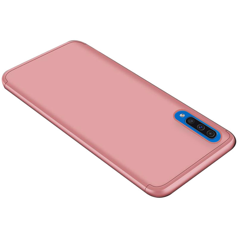 Пластиковая накладка GKK LikGus 360 градусов (opp) для Samsung Galaxy A50s (Розовый / Rose gold)