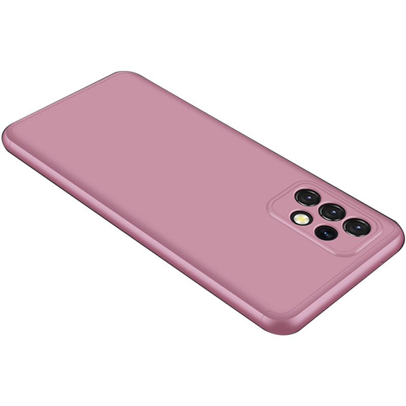 Пластиковая накладка GKK LikGus 360 градусов (opp) для Samsung Galaxy A72 4G / A72 5G (Розовый / Rose Gold)