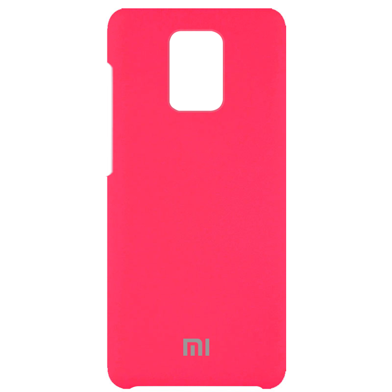 Чехол Silicone Cover (AAA) для Xiaomi Redmi Note 9s (Розовый / Shiny pink)