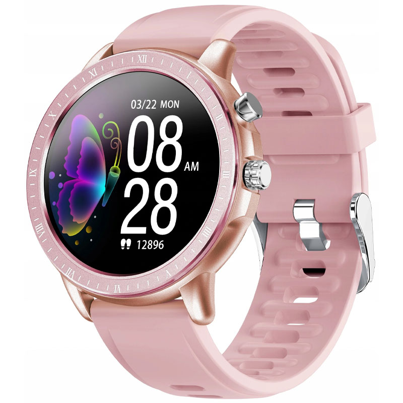 Смарт-часы Gelius Pro GP-SW005 (New Generation) (IPX7) (Розовый / Золотой)
