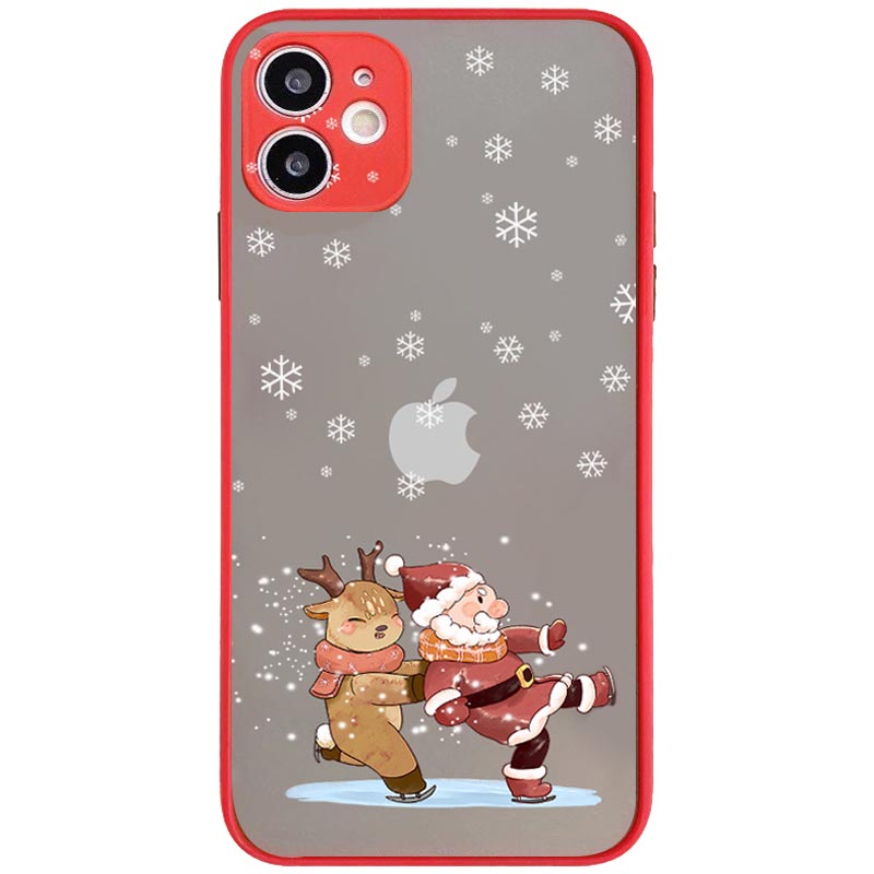 TPU+PC чохол Christmas time для для Apple iPhone 6/6s (4.7") (Санта)