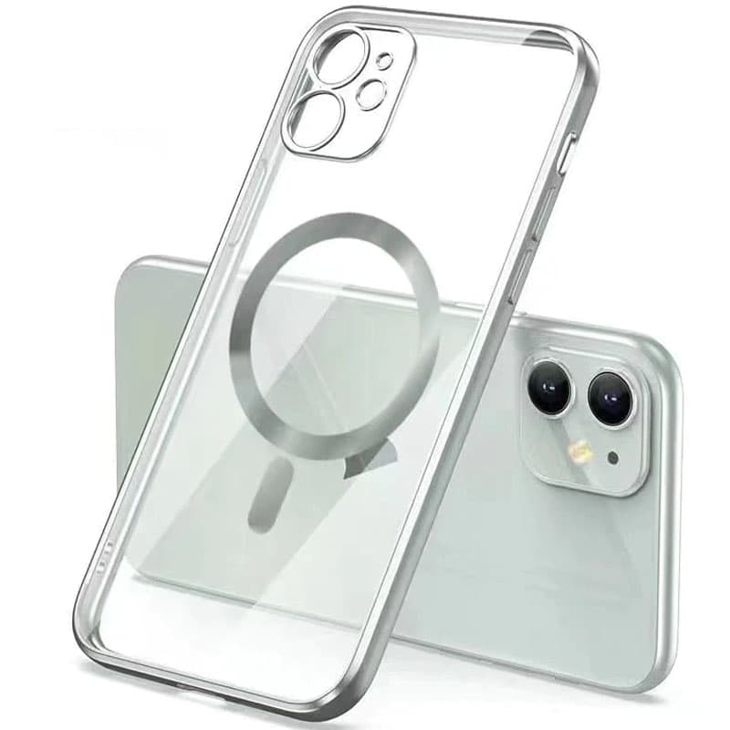 Фото TPU чехол Glossy Plating with Magnetic Safe для Apple iPhone 11 (6.1
