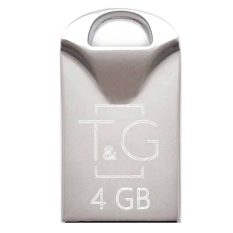 Фото Флеш-драйв USB Flash Drive T&G 106 Metal Series 4GB Серебряный на onecase.com.ua