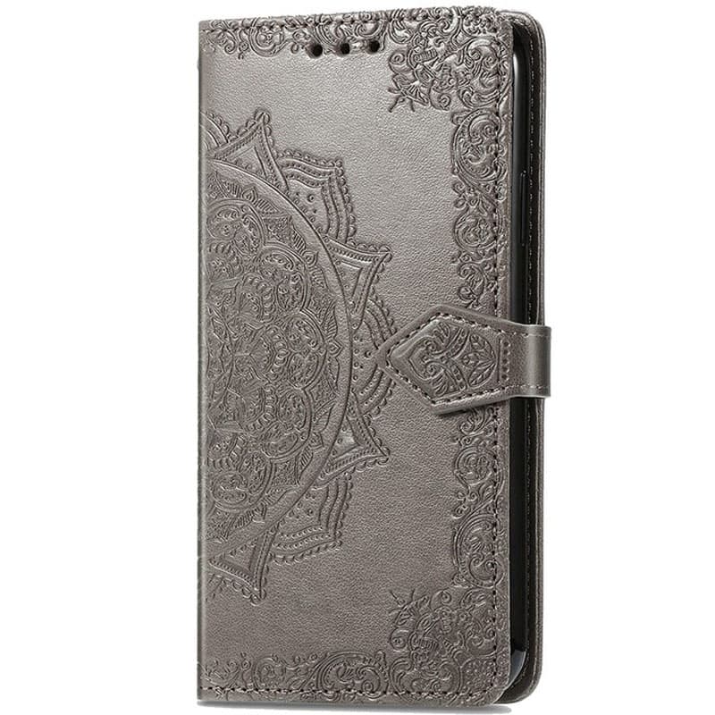 Кожаный чехол (книжка) Art Case с визитницей для Samsung Galaxy A24 4G (Серый)