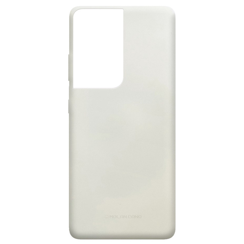 TPU чехол Molan Cano Smooth для Samsung Galaxy S21 Ultra (Серый)