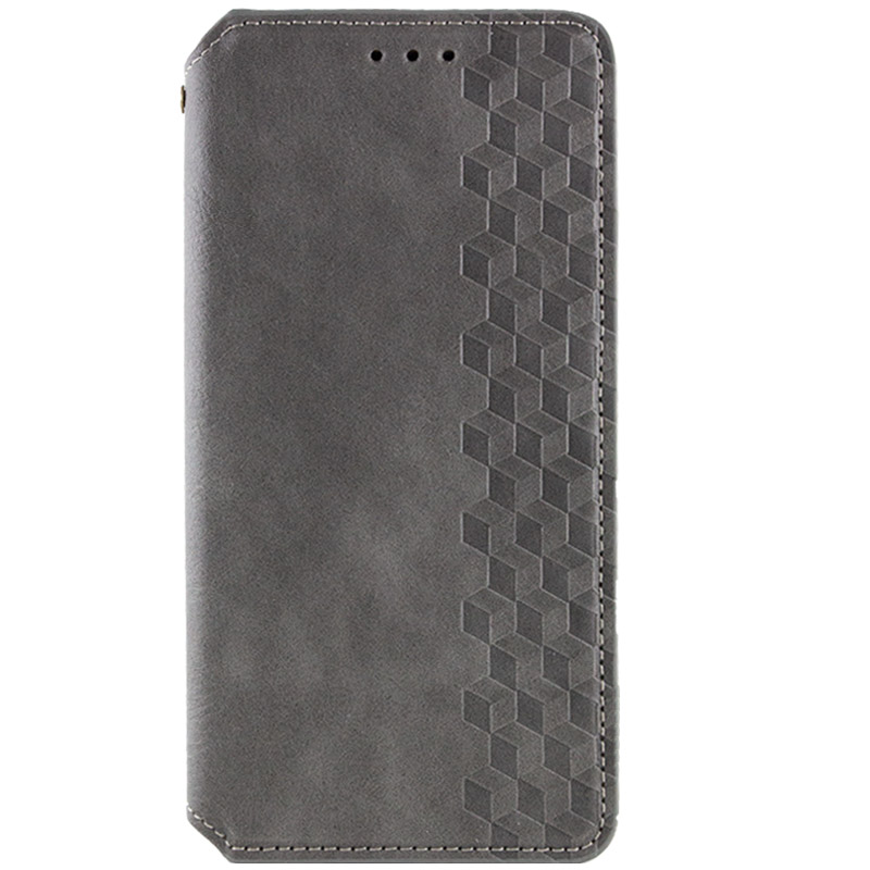 Кожаный чехол-книжка GETMAN Cubic (PU) для Samsung Galaxy A36 5G / A56 5G (Серый)