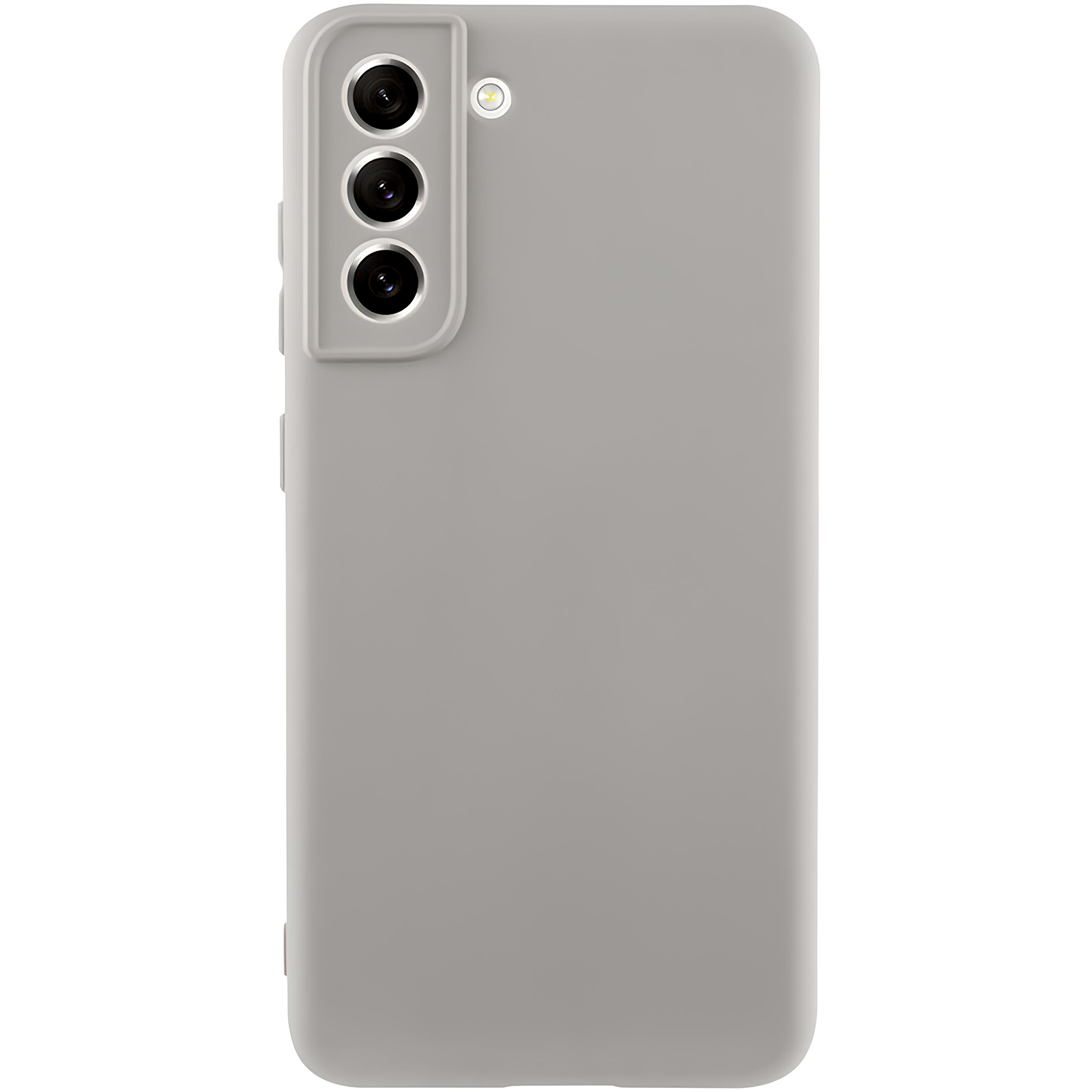 Чохол TPU GETMAN Liquid Silk Full Camera для Samsung Galaxy S21 (Сірий / Lavender)