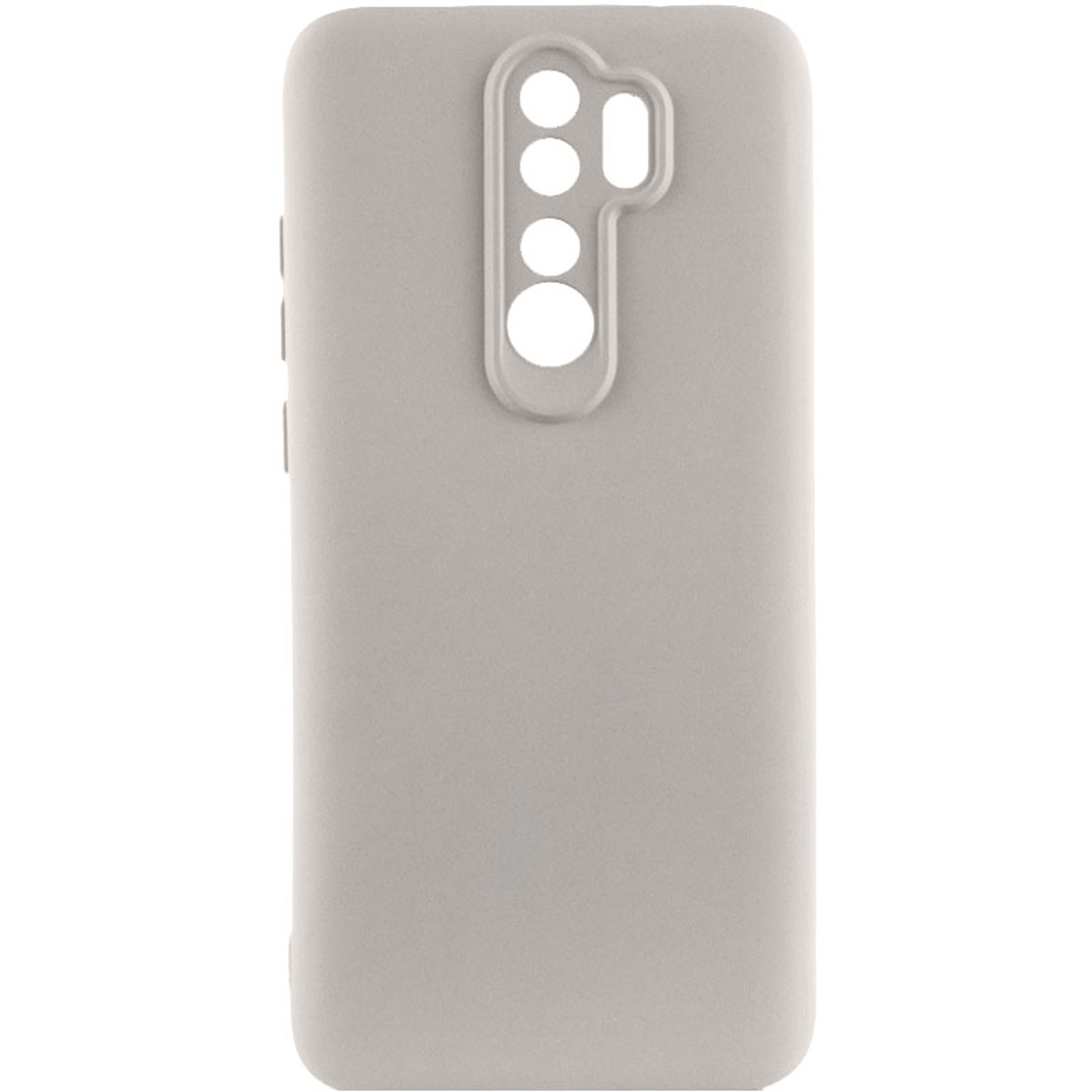Чохол TPU GETMAN Liquid Silk Full Camera для Xiaomi Redmi Note 8 Pro (Сірий / Lavender)