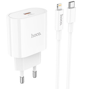 СЗУ Hoco C94A Metro PD20W (1USB-C) + кабель Type-C to Lightning