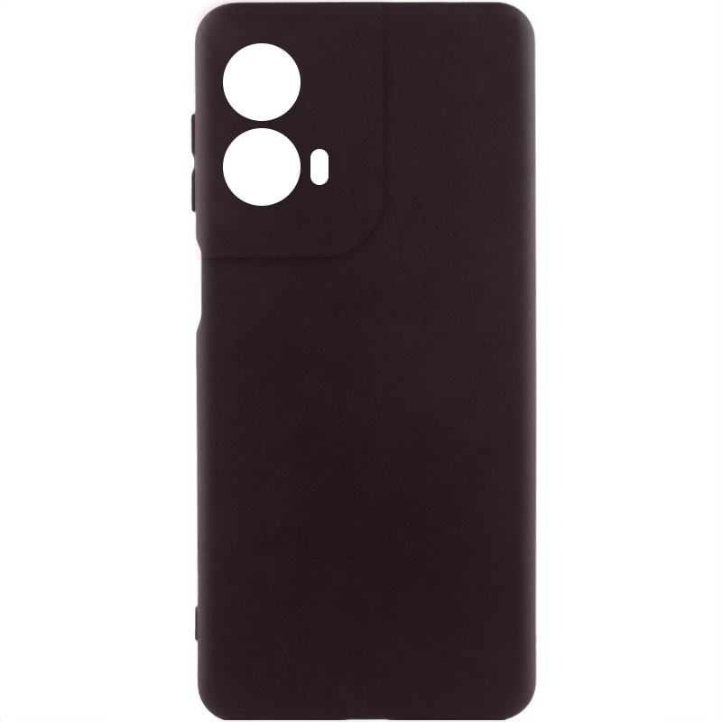 Чохол Silicone Cover Lakshmi Full Camera (AA) для Motorola Moto G85 (Шоколадний / Chocolate)