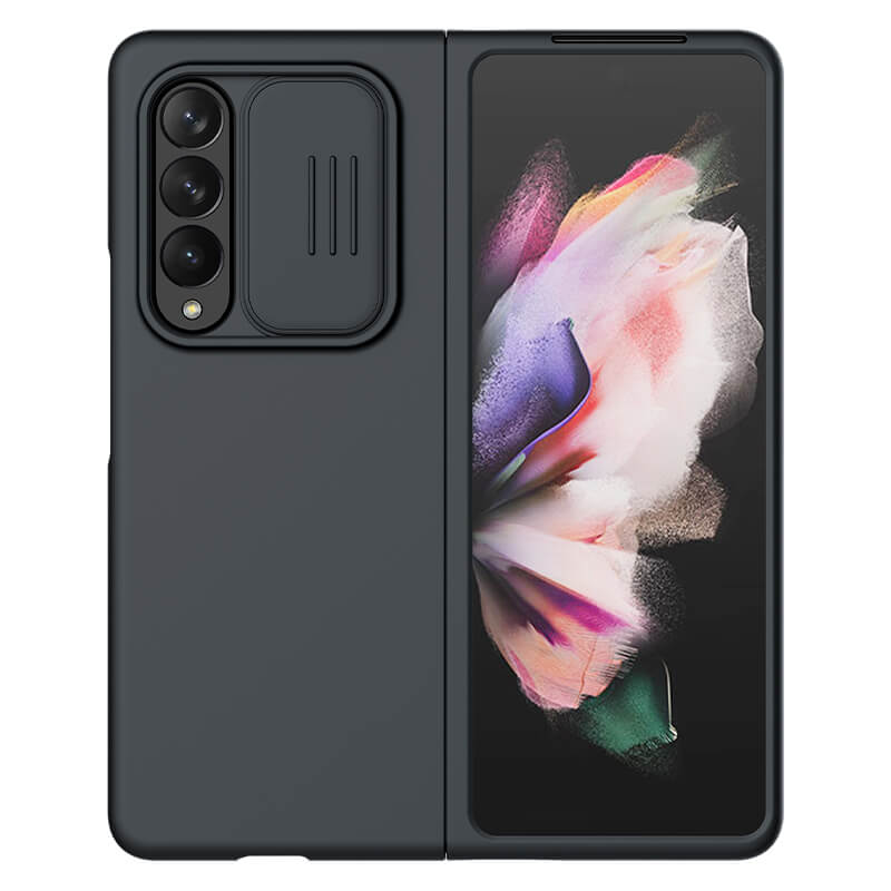 Силиконовая накладка Nillkin Camshield Silky Magnetic для Samsung Galaxy Z Fold3 (Elegant Black)