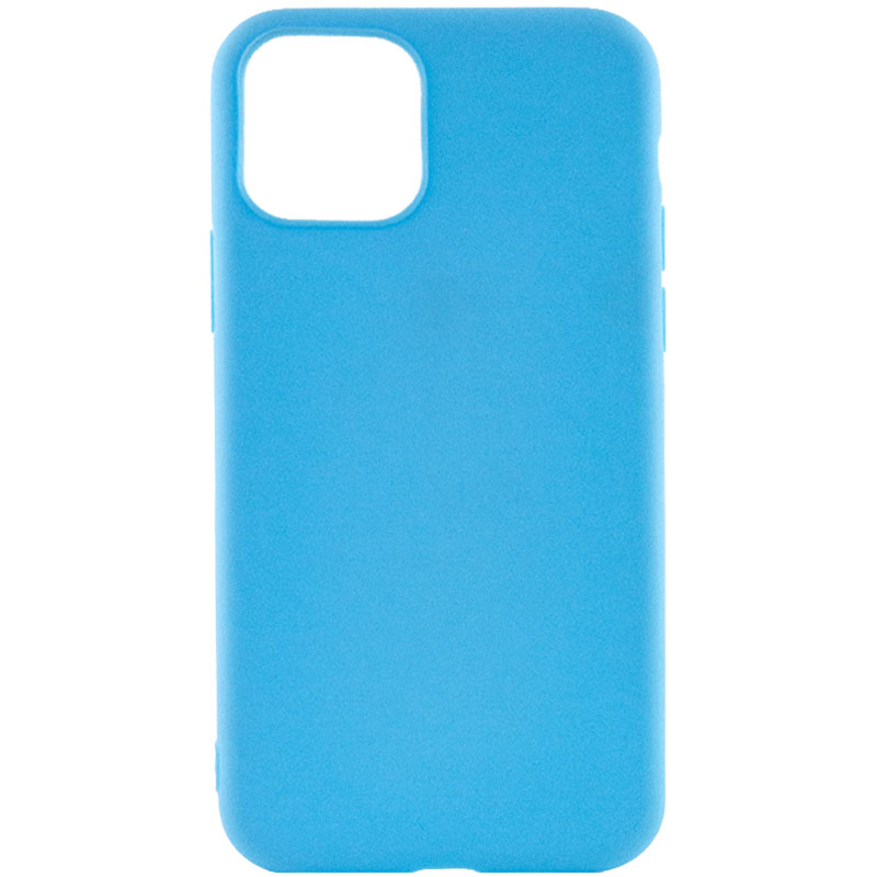 Силиконовый чехол Candy для Apple iPhone 13 mini (5.4") (Голубой)