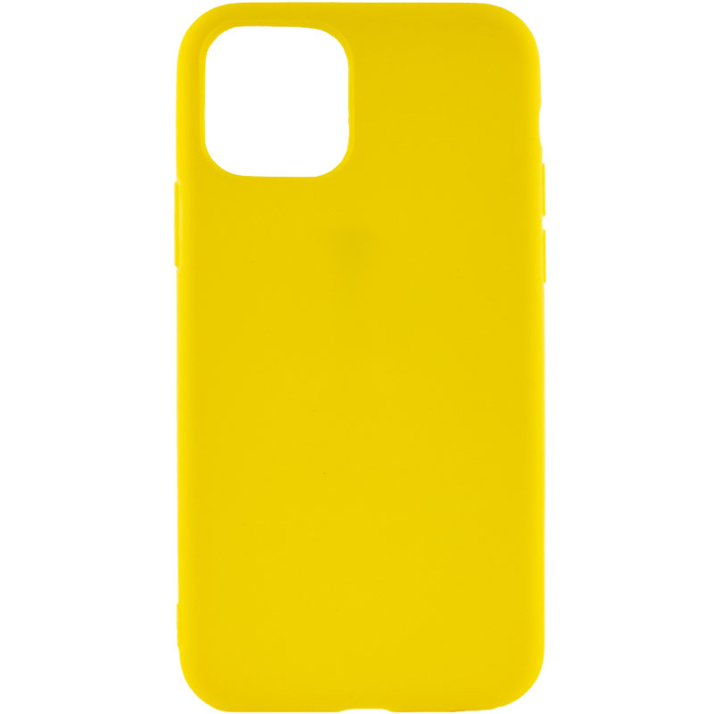Силиконовый чехол Candy для Apple iPhone 14 Plus (6.7") (Желтый)