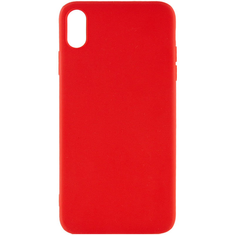 Силиконовый чехол Candy для Apple iPhone X / XS (5.8") (Красный)