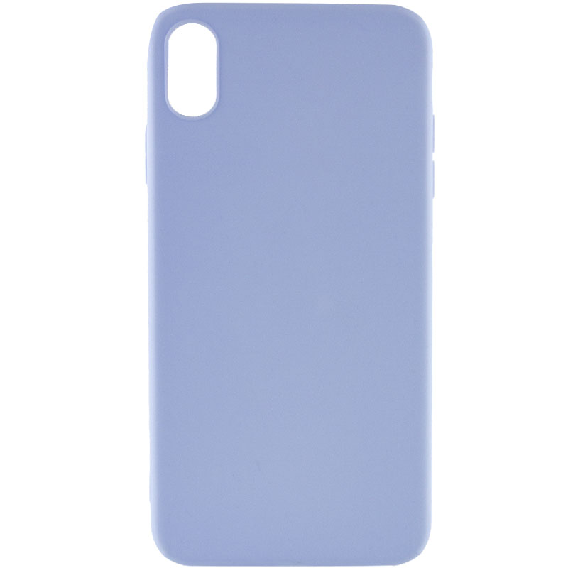 Силиконовый чехол Candy для Apple iPhone XS Max (6.5") (Голубой / Lilac Blue)