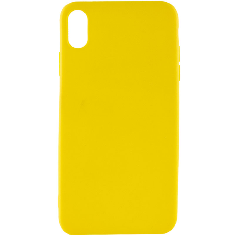 Силиконовый чехол Candy для Apple iPhone XS Max (6.5") (Желтый)