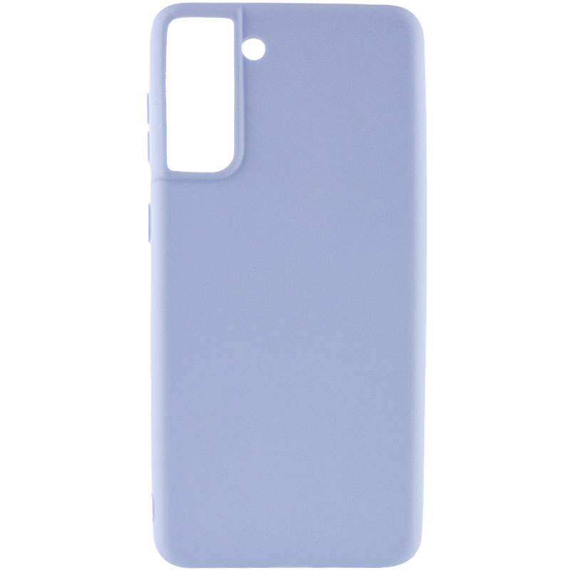 Силиконовый чехол Candy для Samsung Galaxy S21 FE (Голубой / Lilac Blue)
