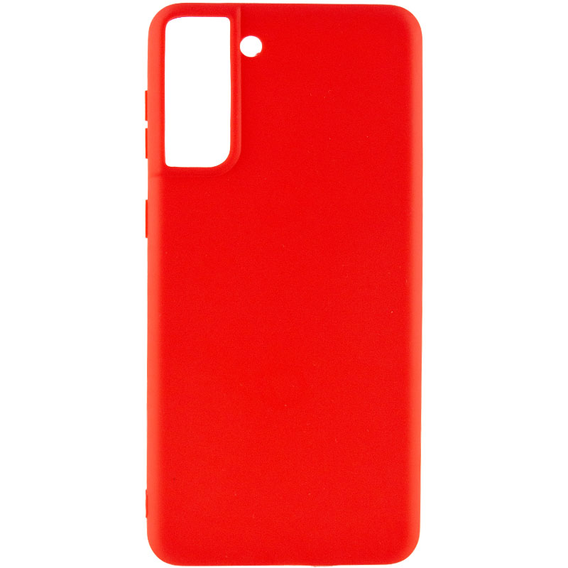 Силиконовый чехол Candy для Samsung Galaxy S21+ (Красный)
