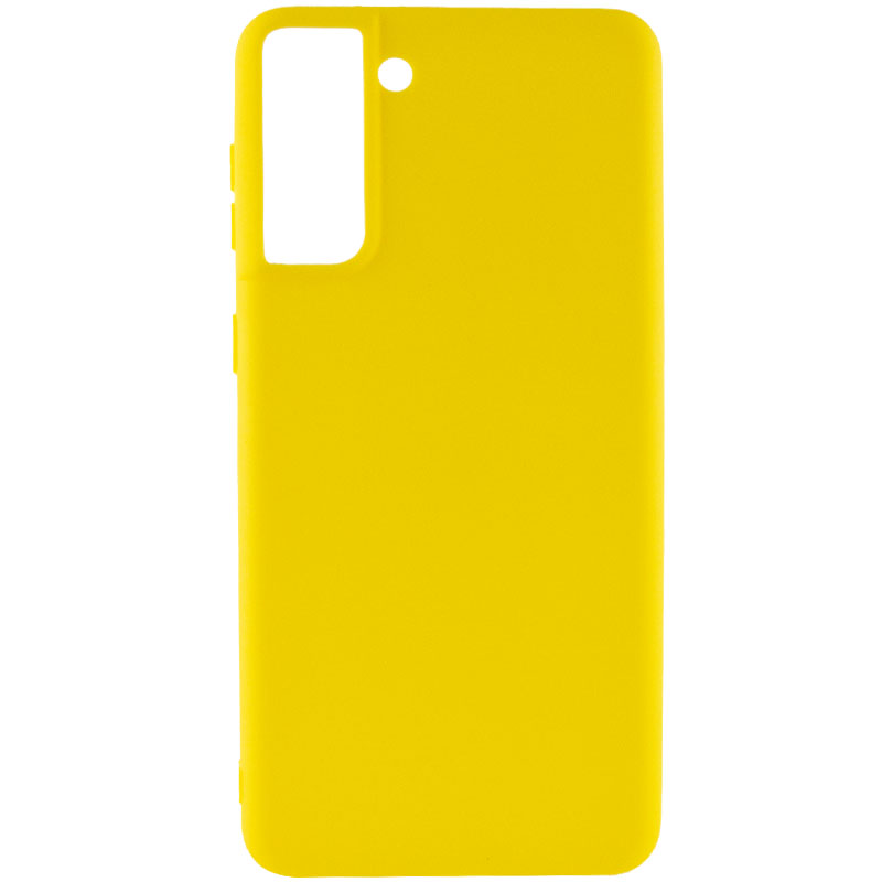 Силиконовый чехол Candy для Samsung Galaxy S21+ (Желтый)