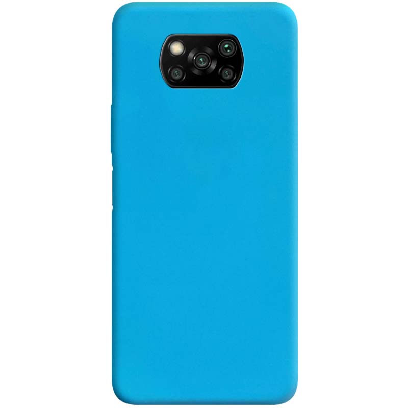 Силіконовий чохол Candy для Xiaomi Poco X3 NFC (Блакитний)