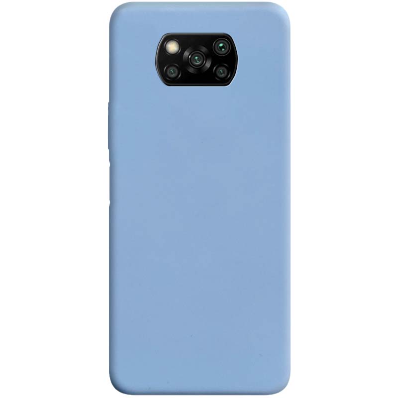 Силіконовий чохол Candy для Xiaomi Poco X3 NFC (Блакитний / Lilac Blue)