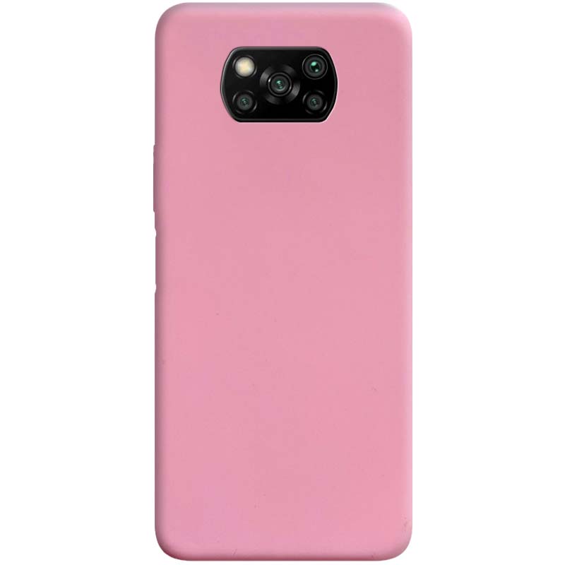 Силиконовый чехол Candy для Xiaomi Poco X3 NFC / Poco X3 Pro (Розовый)