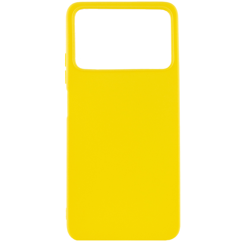 Силиконовый чехол Candy для Xiaomi Poco X4 Pro 5G (Желтый)