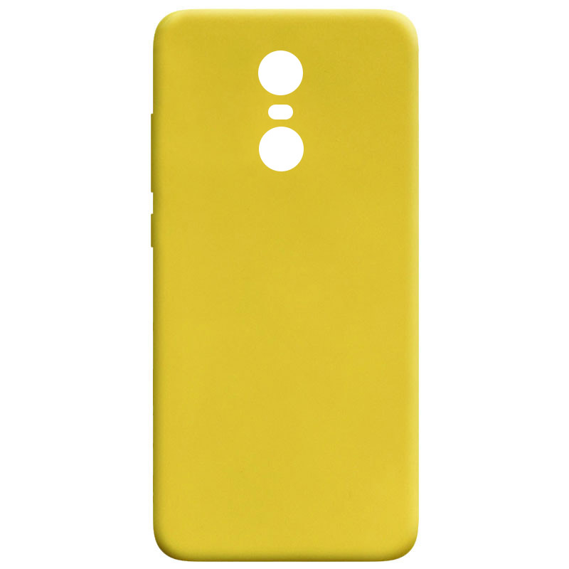 Силиконовый чехол Candy для Xiaomi Redmi 5 Plus / Redmi Note 5 (SC) (Желтый)