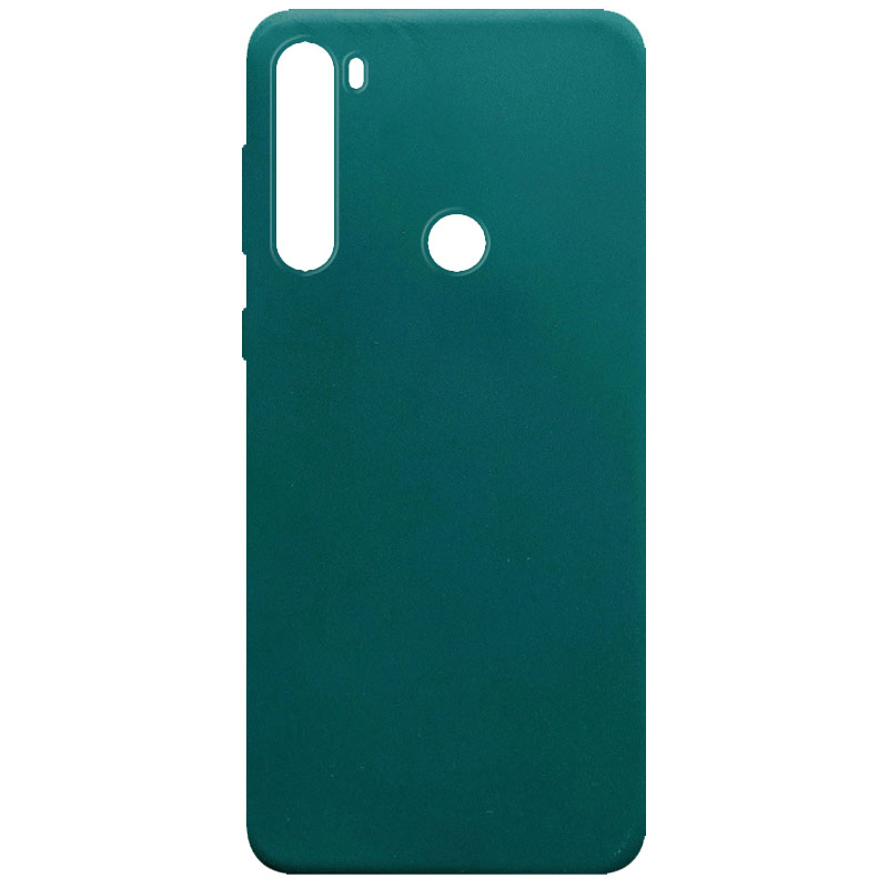 Силиконовый чехол Candy для Xiaomi Redmi Note 8 / Note 8 2021 (Зеленый / Forest green)