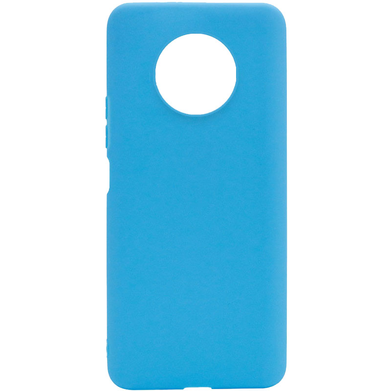 Силиконовый чехол Candy для Xiaomi Redmi Note 9 5G / Note 9T (Голубой)