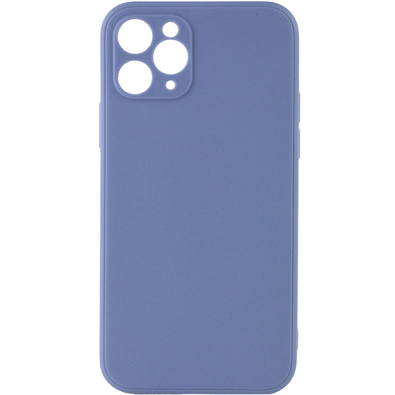 Силиконовый чехол Candy Full Camera для Apple iPhone 11 Pro Max (6.5") (Голубой / Mist blue)