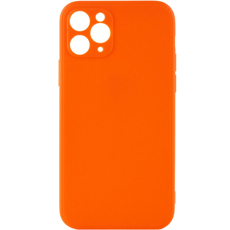 Силиконовый чехол Candy Full Camera для Apple iPhone 11 Pro Max (6.5") (Оранжевый / Orange)
