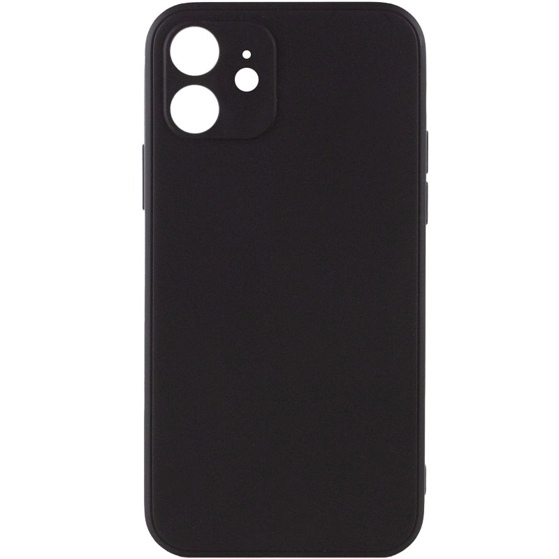 Силиконовый чехол Candy Full Camera для Apple iPhone 12 (6.1") (Черный / Black)