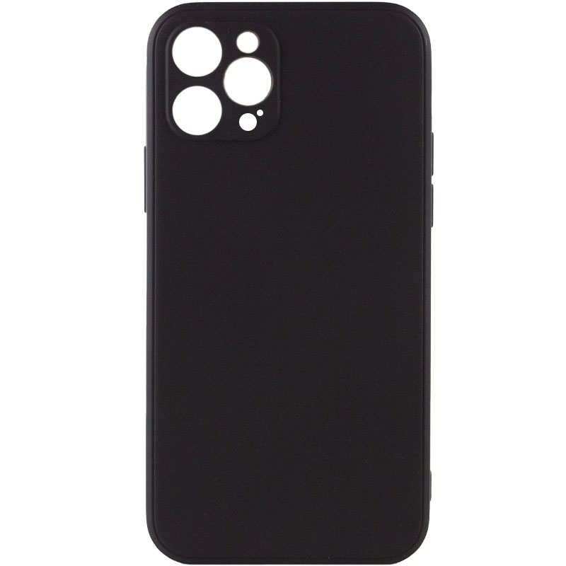 Силиконовый чехол Candy Full Camera для Apple iPhone 12 Pro (6.1") (Черный / Black)