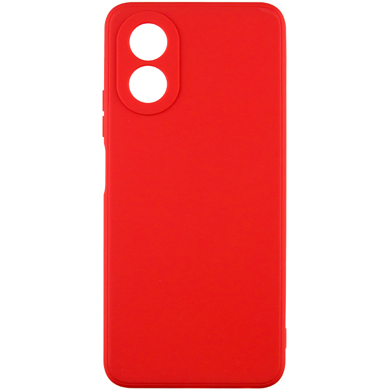 Силиконовый чехол Candy Full Camera для Oppo A38 / A18 (Красный / Red)