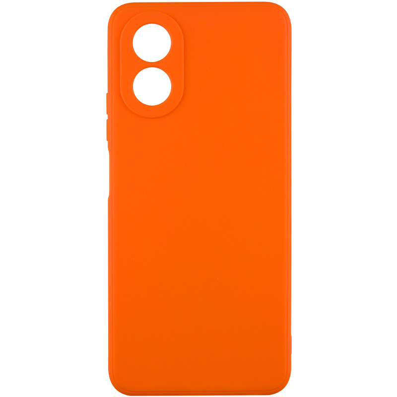 Силиконовый чехол Candy Full Camera для Oppo A38 / A18 (Оранжевый / Orange)