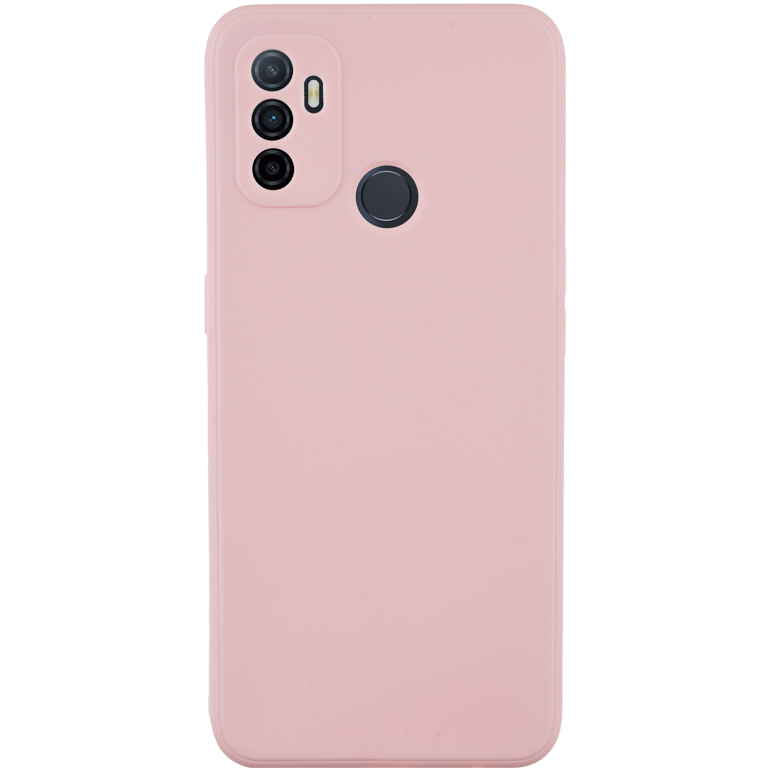 Силиконовый чехол Candy Full Camera для Oppo A53 / A32 / A33 (Розовый / Pink Sand)