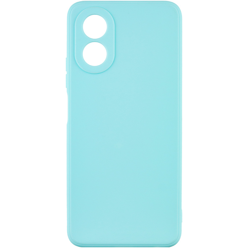 Силиконовый чехол Candy Full Camera для Oppo A58 4G (Бирюзовый / Turquoise)