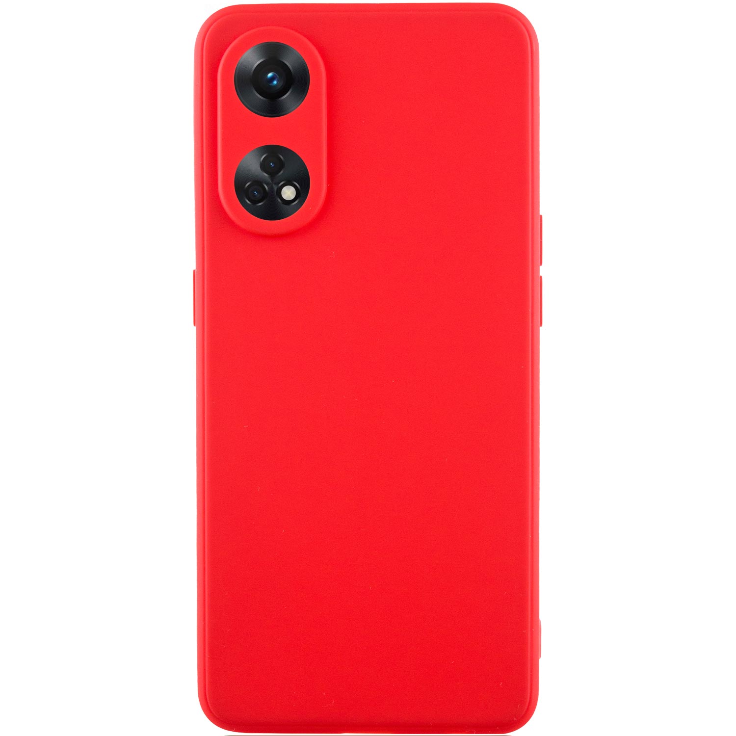 Силиконовый чехол Candy Full Camera для Oppo Reno 8 T 4G (Красный / Red)