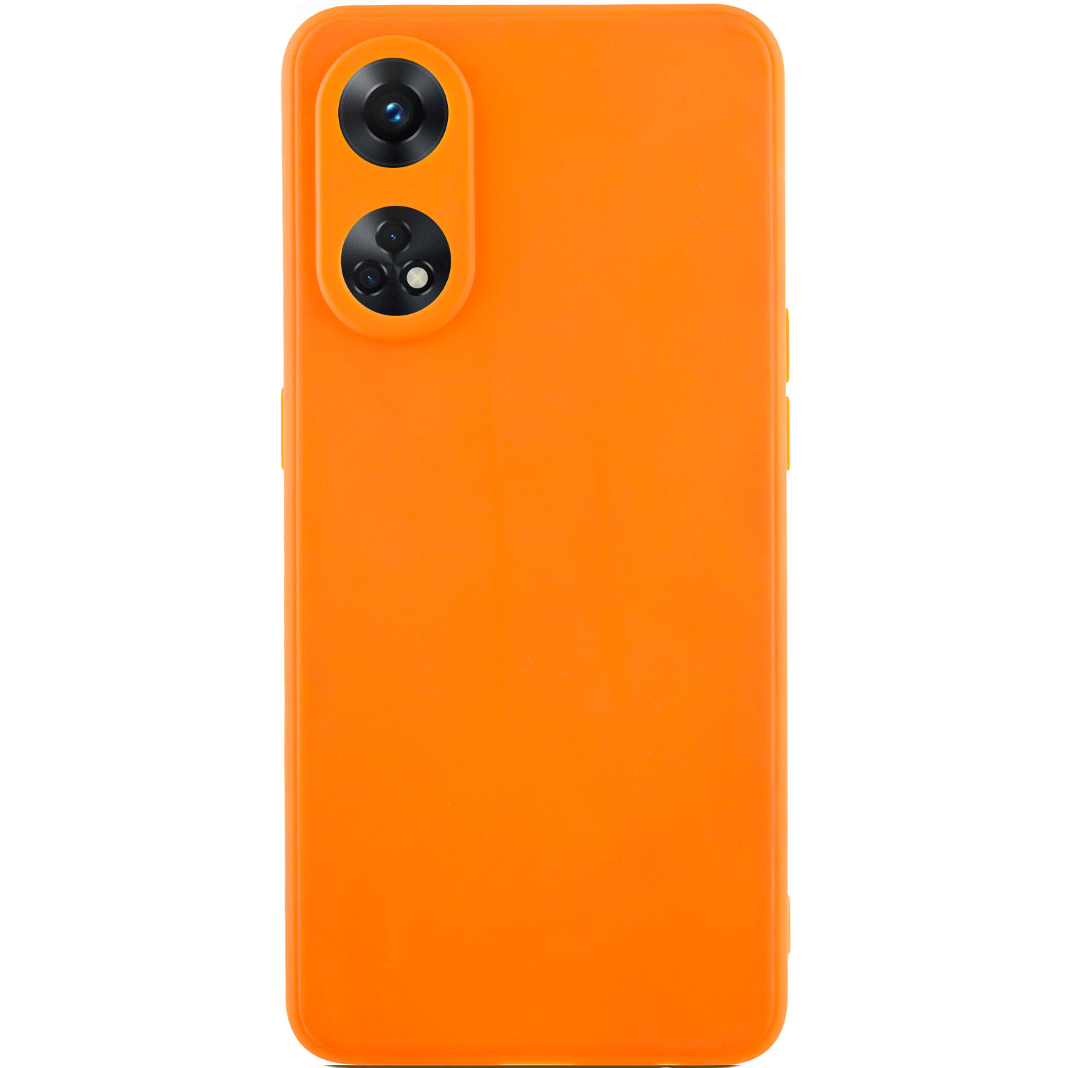 Силіконовий чохол Candy Full Camera для Oppo Reno 8 T 4G (Помаранчевий / Orange)