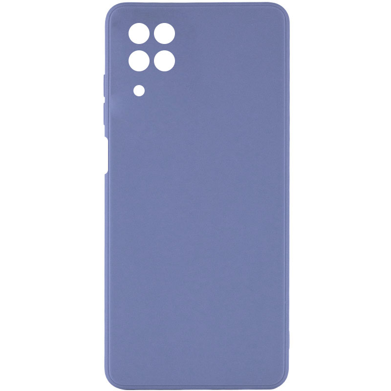 Силиконовый чехол Candy Full Camera для Samsung Galaxy A22 4G / M32 (Голубой / Mist blue)