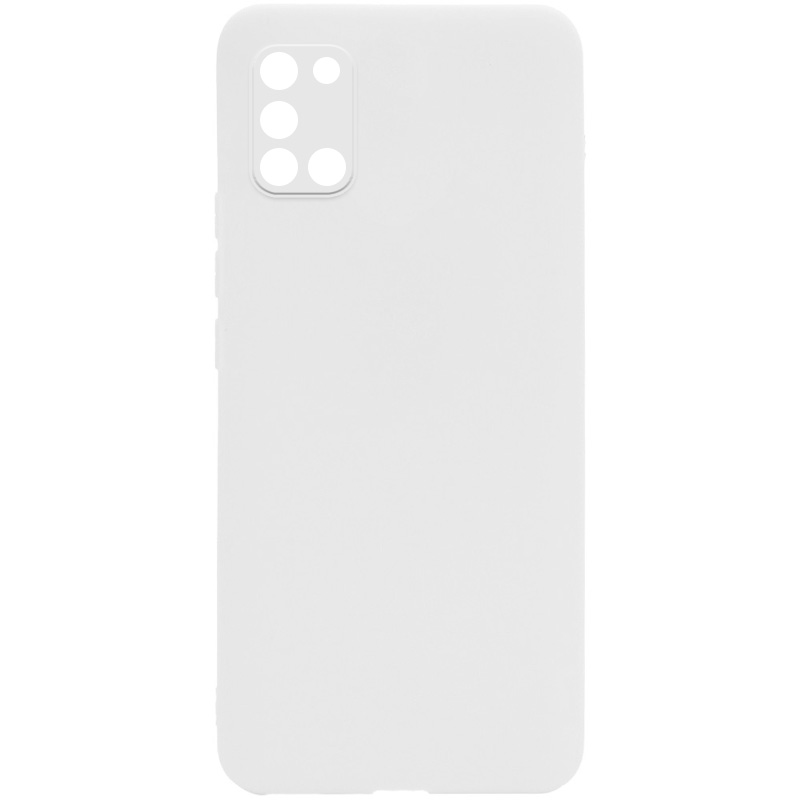 Силиконовый чехол Candy Full Camera для Samsung Galaxy A31 (Белый / White)